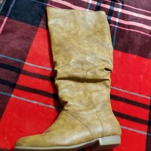 Knee high brown boots